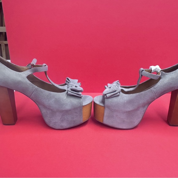 Jeffrey Campbell foxy-Luanne in soft grey kid suede brand new in box size 11 - Picture 6 of 6